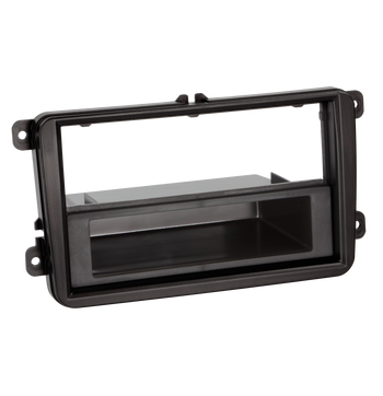 ACV 2-DIN facia plate with pocket Seat / Skoda / VW black 100621 image